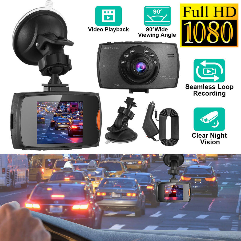 Dashcam Auto 1080P HD con Visione Notturna - Angolo 90°