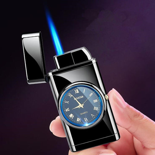 Accendino Antivento Con orologio led integrato - oggettto ad uso quotidiano e collezione